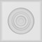 Ekena Millwork Standard Sedgwick Bullseye Rosette With Rounded Edge, 4"W x 4"H x 1"P ROSP040X040X100SDG04 - alternate 2